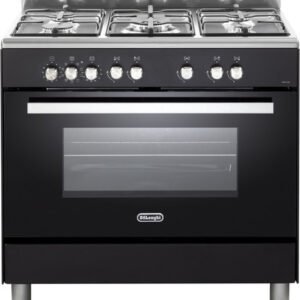 תנור משולב כיריים גז - 5 להבות Delonghi דלונגי DEMA965-IL שחור
