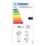 ⁦מדיח כלים רחב 14 מערכות כלים כסוף WQP14-W7633C-S midea⁩ – תמונה ⁦4⁩