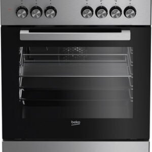 תנור משולב כיריים גז - 4 להבות Beko בקו FSE-62120-DXDSL נירוסטה