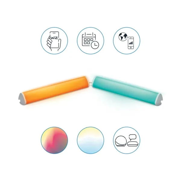 ⁦Wi-Fi Bar Linear Light Duel גוף תאורה חכם ליניארי כפול מבית WIZ⁩ – תמונה ⁦1⁩