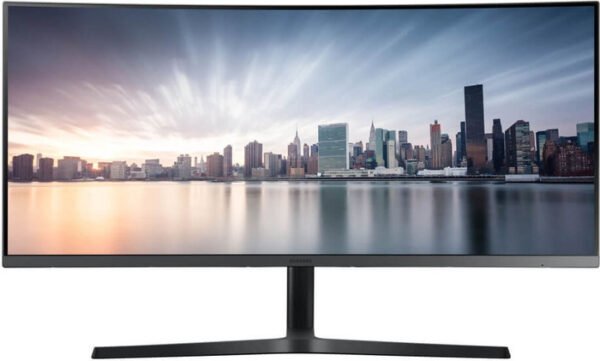 ⁦מסך מחשב גיימינג קעור 34" Samsung WQHD סמסונג C34H890WGR⁩ – תמונה ⁦1⁩