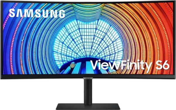 ⁦מסך מחשב קעור 34" Samsung סמסונג ViewFinity S6 S34A650UBU⁩ – תמונה ⁦1⁩