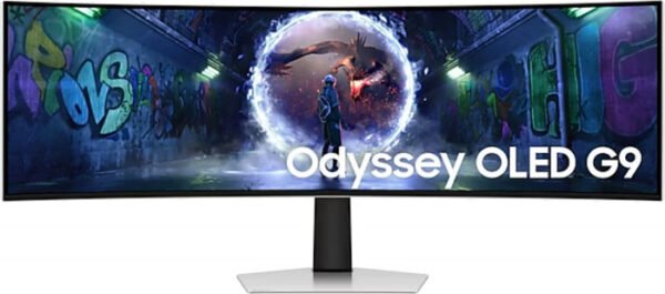 ⁦מסך מחשב גיימינג קעור 49" Samsung סמסונג Odyssey G9 S49DG932SM⁩ – תמונה ⁦1⁩