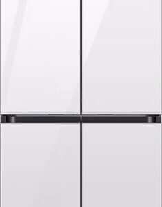 מקרר 4 דלתות - 648 ליטר כולל התקן שבת מובנה מהדרין Samsung	 סמסונג RM70F63REW זכוכית לבנה