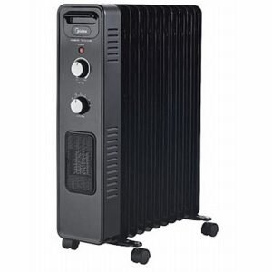 רדיאטור 11 צלעות משולב מפזר חום Midea מידאה NY2311-24HF שחור