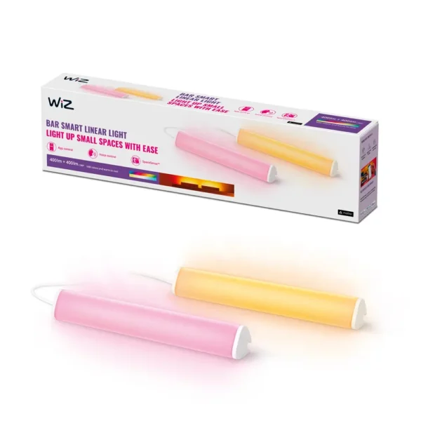 ⁦Wi-Fi Bar Linear Light Duel גוף תאורה חכם ליניארי כפול מבית WIZ⁩ – תמונה ⁦2⁩