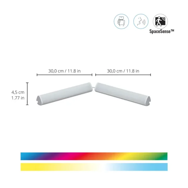 ⁦Wi-Fi Bar Linear Light Duel גוף תאורה חכם ליניארי כפול מבית WIZ⁩ – תמונה ⁦3⁩