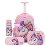 יוניקורן Dreamland Deluxe מארז תיק אורתופדי 9 ב 1 כולל עגלה מבית Marshmelo