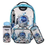 אסטרונאוט Dreamland Deluxe סט 9 ב 1 תיק בית ספר כולל עגלת טרולי מבית Marshmelo