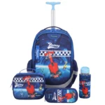 מכונית מירוץ Dreamland Deluxe סט 9 ב 1 תיק בית ספר כולל עגלת טרולי מבית Marshmelo