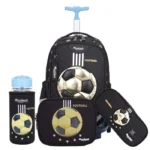 כדורגל הזהב Dreamland Deluxe סט 9 ב 1 תיק בית ספר כולל עגלת טרולי מבית Marshmelo