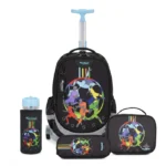 כדורגל צבעוני Dreamland Deluxe סט 9 ב 1 תיק בית ספר כולל עגלת טרולי מבית Marshmelo