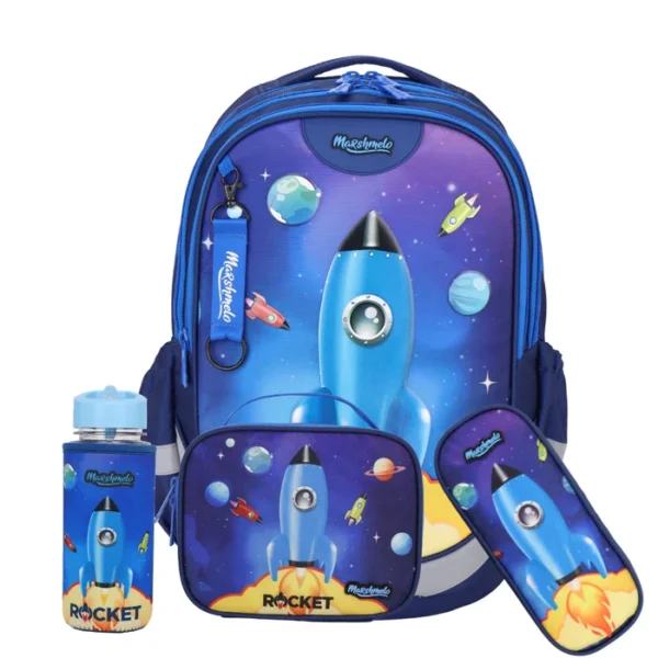 9_1_Rocket_Dramland_Deluxe_Marshmelo_77451 חללית Dreamland Deluxe סט 9 ב 1 תיק בית ספר כולל עגלת טרולי מבית Marshmelo – תמונה 1