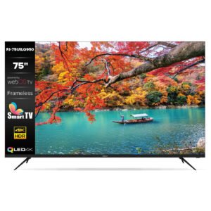 מסך FUJICOM 75″ SMART QLED 4K – מערכת הפעלה Webos כולל שלט מג'יק
