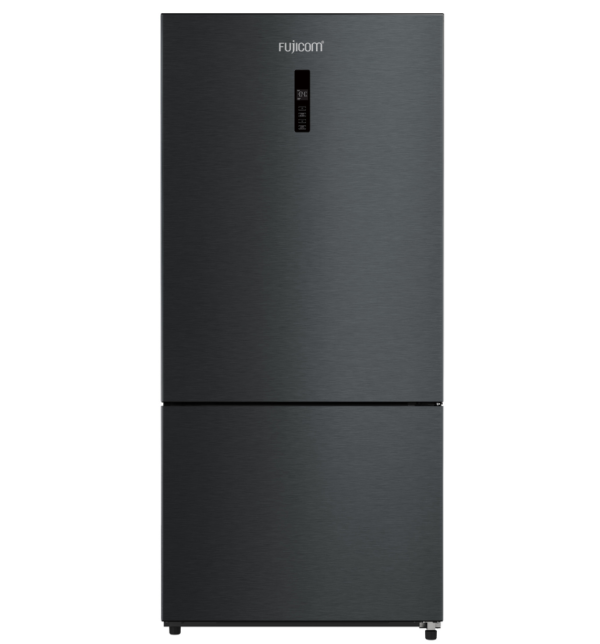 FJ-NF683DX מקרר מקפיא תחתון 680 ליטר NO-FROST נירוסטה מושחרת FUJICOM – תמונה 1