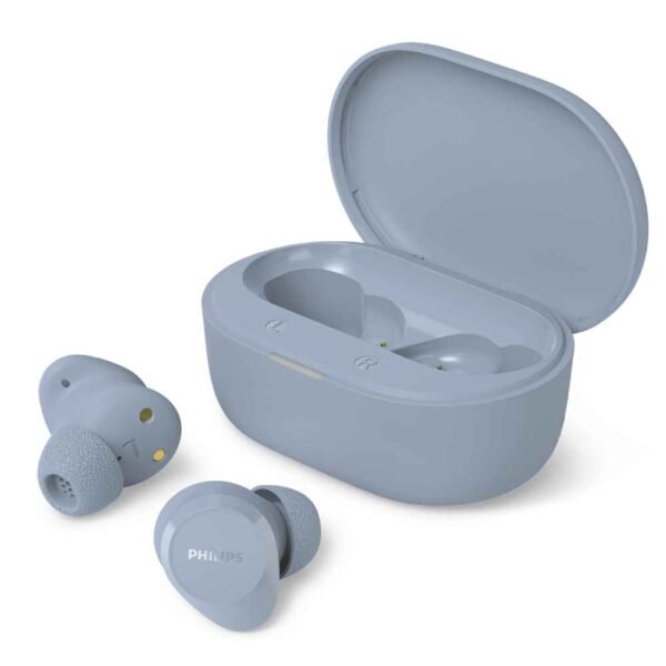 Philips-TAT1300LB-00-Light-Blue-Earbuds-Charging-Case-17 TAT1300 אוזניות Dots TWS עד 24 שעות האזנה מבית Philips – תמונה 1