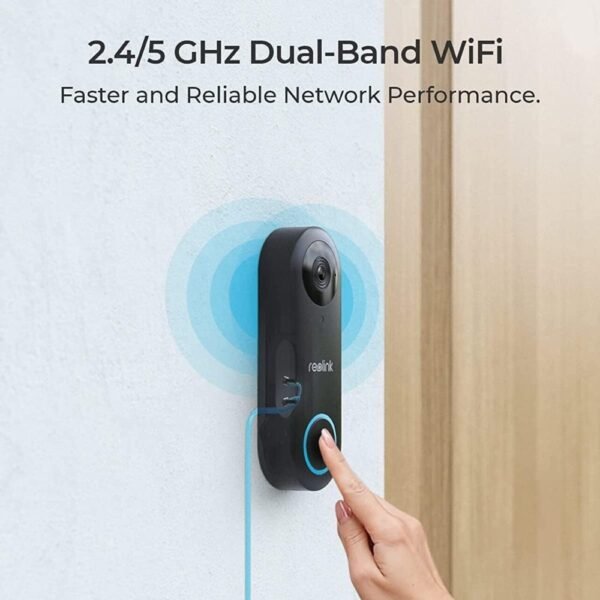 ⁦Video Doorbell Wi-Fi פעמון דלת חכם עם מצלמה באיכות 2K מבית Reolink⁩ – תמונה ⁦2⁩