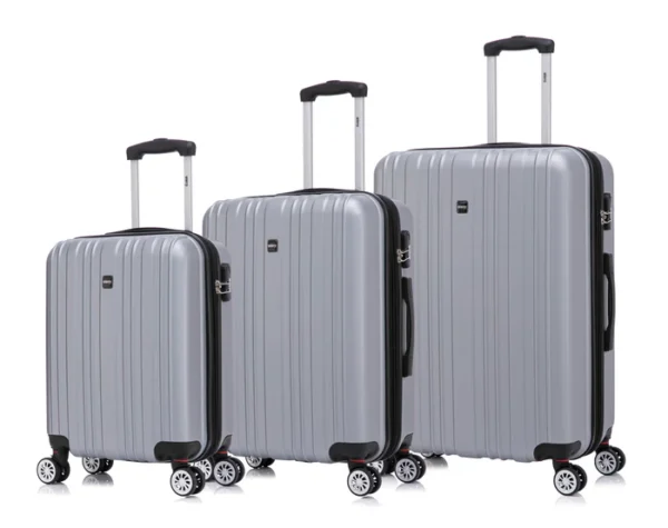 SILVER_bb53bc86-f74f-42c3-89d0-3ad1c66cb470 סט מזוודות קשיחות איכותיות בלוק מרהיב מבית GIPRO JAPAN דגם Miami 2.0 - יבואן רשמי – תמונה 1