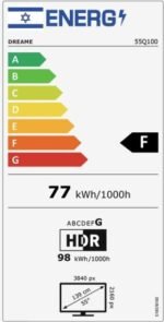 ⁦55Q100 טלוויזיה חכמה Vivid QLED מבית Dreame⁩ – תמונה ⁦3⁩