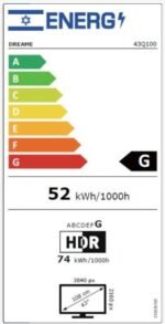 ⁦43Q100 טלוויזיה חכמה Vivid QLED מבית Dreame⁩ – תמונה ⁦3⁩