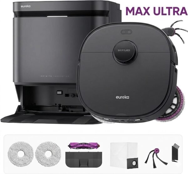 ⁦שואב רובוטי מקרצף J15 Max Ultra מבית Eureka - צבע שחור⁩ – תמונה ⁦1⁩