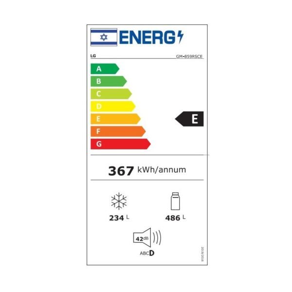 ⁦מקרר מקפיא תחתון LG דגם GM859RSCE⁩ – תמונה ⁦4⁩