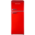 MBR-290DF-RED מקרר מקפיא עליון 215 ליטר מבית MONT BLANC - אדום רטרו
