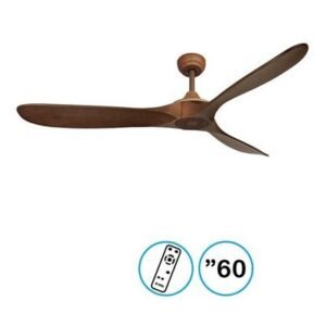 NTP-RSW60-WHWD מאוורר תקרה 60" ROSEWOOD עץ DC שלט מבית Norther