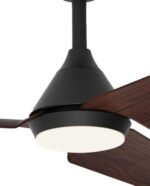 ⁦-LED מאוורר תקרה 52 אינץ' Tango - צבע שחור ועץ - כולל שלט מבית Norther⁩ – תמונה ⁦2⁩