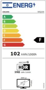 ⁦65Q100 טלוויזיה חכמה Vivid QLED מבית Dreame⁩ – תמונה ⁦3⁩