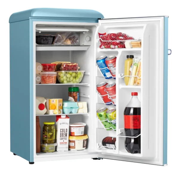 ⁦MBR-190DF-BLU מקרר משרדי מיני בר 95 ליטר מבית MONT BLANC - צבע כחול⁩ – תמונה ⁦2⁩