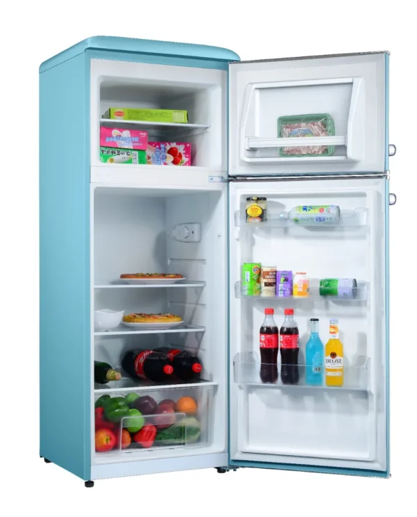 ⁦MBR-290DF-BLU מקרר מקפיא עליון 215 ליטר מבית MONT BLANC - כחול רטרו⁩ – תמונה ⁦2⁩