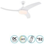 ⁦"Valeria 52 מאוורר תקרה עם שלט LED CC 36W - צבע לבן מבית Westinghouse⁩ – תמונה ⁦2⁩