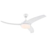 "Valeria 52 מאוורר תקרה עם שלט LED CC 36W - צבע לבן מבית Westinghouse