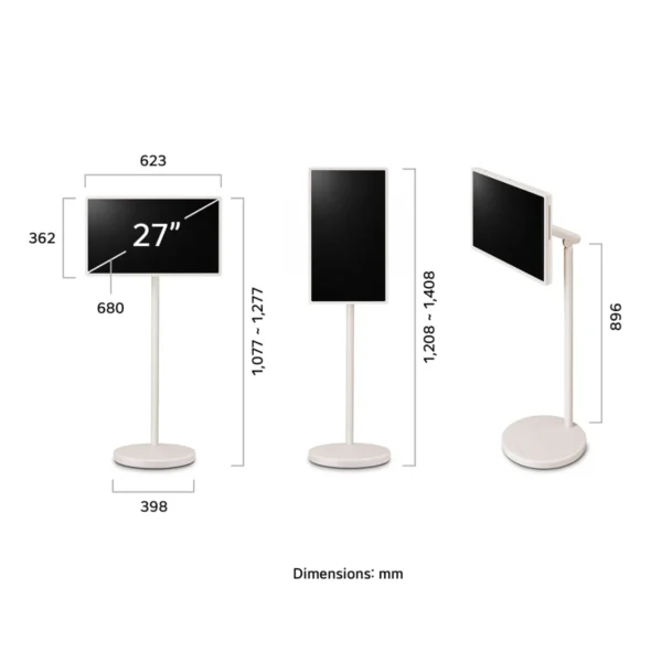 ⁦27LX6TDGA טלוויזיה ניידת חכמה עם מסך מגע "27 LED 4K מבית LG⁩ – תמונה ⁦4⁩
