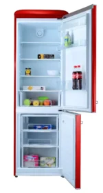 ⁦MBR-410DF-RED מקרר מקפיא תחתון 300 ליטר מבית Mont Blanc - אדום רטרו⁩ – תמונה ⁦3⁩
