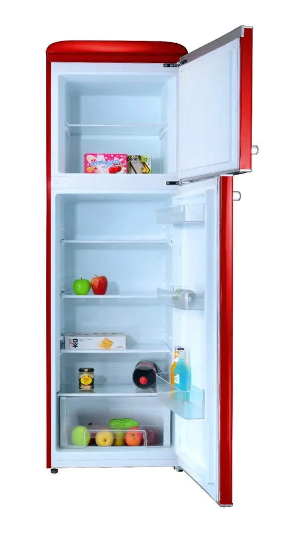 ⁦MBR-390DF-RED מקרר מקפיא עליון 295 ליטר מבית MONT BLANC - אדום רטרו⁩ – תמונה ⁦3⁩