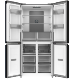 ⁦FJ-NF515W מקרר 4 דלתות זכוכית לבנה מבית Fujicom⁩ – תמונה ⁦2⁩