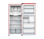 ⁦MBR-640FF-RED מקרר מקפיא עליון 518 ליטר מבית MONT BLANC - צבע אדום רטרו⁩ – תמונה ⁦3⁩
