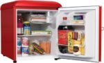 ⁦MBR-90DF-RED מקרר משרדי מיני בר 46 ליטר מבית MONT BLANC - אדום רטרו⁩ – תמונה ⁦2⁩