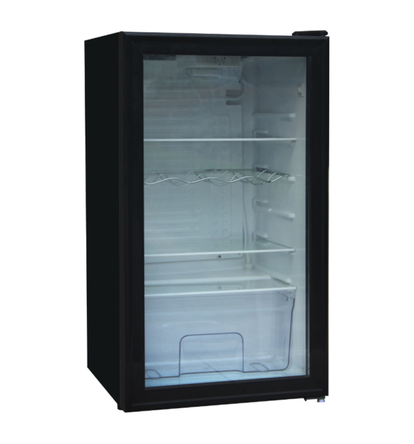 ⁦FJ-V107TE מקרר ויטרינה מסחרי 93 ליטר DE-FROST - שחור מבית FUJICOM⁩ – תמונה ⁦1⁩