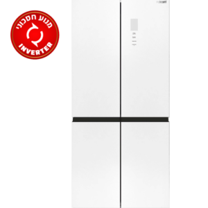 FJ-NF515W מקרר 4 דלתות זכוכית לבנה מבית Fujicom