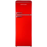 MBR-440FF-RED מקרר מקפיא עליון 340 ליטר מבית MONT BLANC - צבע אדום רטרו