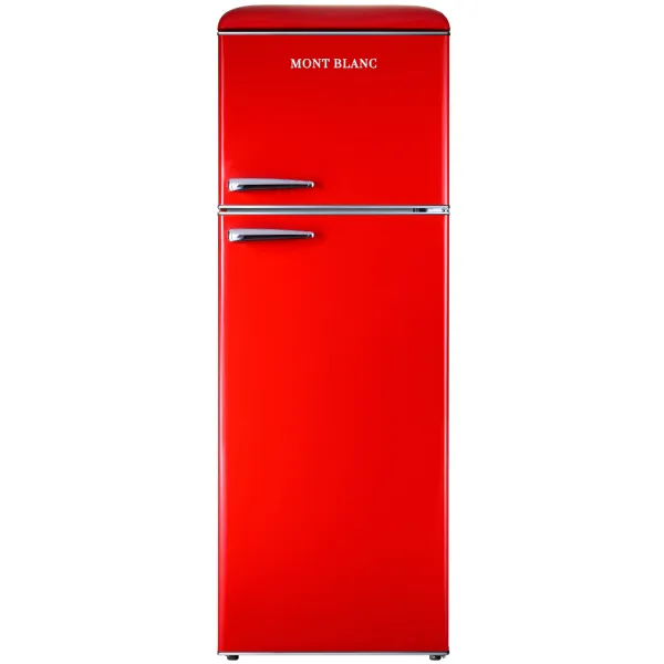 מקרר אדום MBR-440FF-RED מקרר מקפיא עליון 340 ליטר מבית MONT BLANC - צבע אדום רטרו – תמונה 1