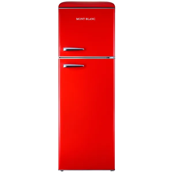 מקרר אדום MBR-390DF-RED מקרר מקפיא עליון 295 ליטר מבית MONT BLANC - אדום רטרו – תמונה 1