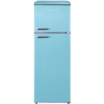 MBR-440FF-BLU מקרר מקפיא עליון 340 ליטר מבית MONT BLANC - צבע כחול בהיר
