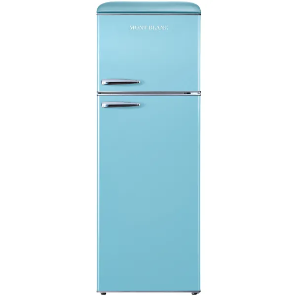 מקרר כחול MBR-440FF-BLU מקרר מקפיא עליון 340 ליטר מבית MONT BLANC - צבע כחול בהיר – תמונה 1