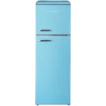 MBR-390DF-BLU מקרר מקפיא עליון 295 ליטר מבית MONT BLANC - כחול רטרו