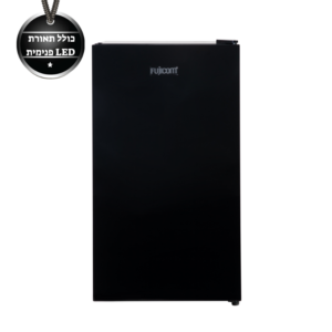 FJ-KS90BG מקרר משרדי 86 ליטר DE – FROST דלת זכוכית שחורה מבית FUJICOM