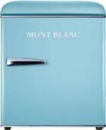 MBR-90DF-BLU מקרר משרדי מיני בר 46 ליטר מבית MONT BLANC - כחול רטרו